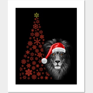 Christmas lion Posters and Art